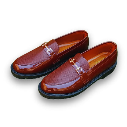 BROWN HORSEBIT FORMAL LOAFERS