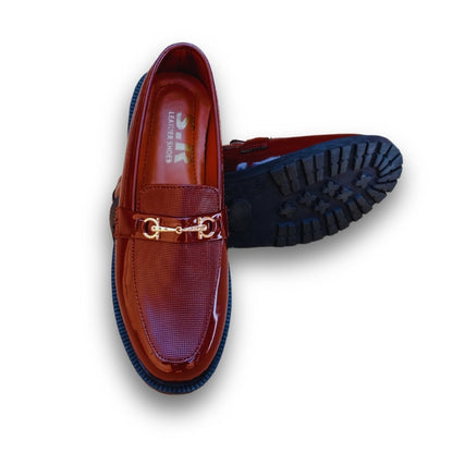 BROWN HORSEBIT FORMAL LOAFERS